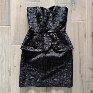 Laundry Strapless Peplum Dress